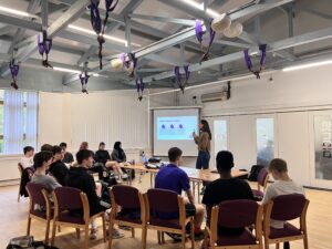 Young people in Crags Centre in Edinburgh during your resilience workshop