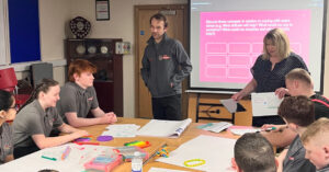Young People during Your Resilience workshop - CAMHS challenges for children and young people in rural Scotland: A closer look at NHS Highland, NHS Borders and NHS Dumfries & Galloway.