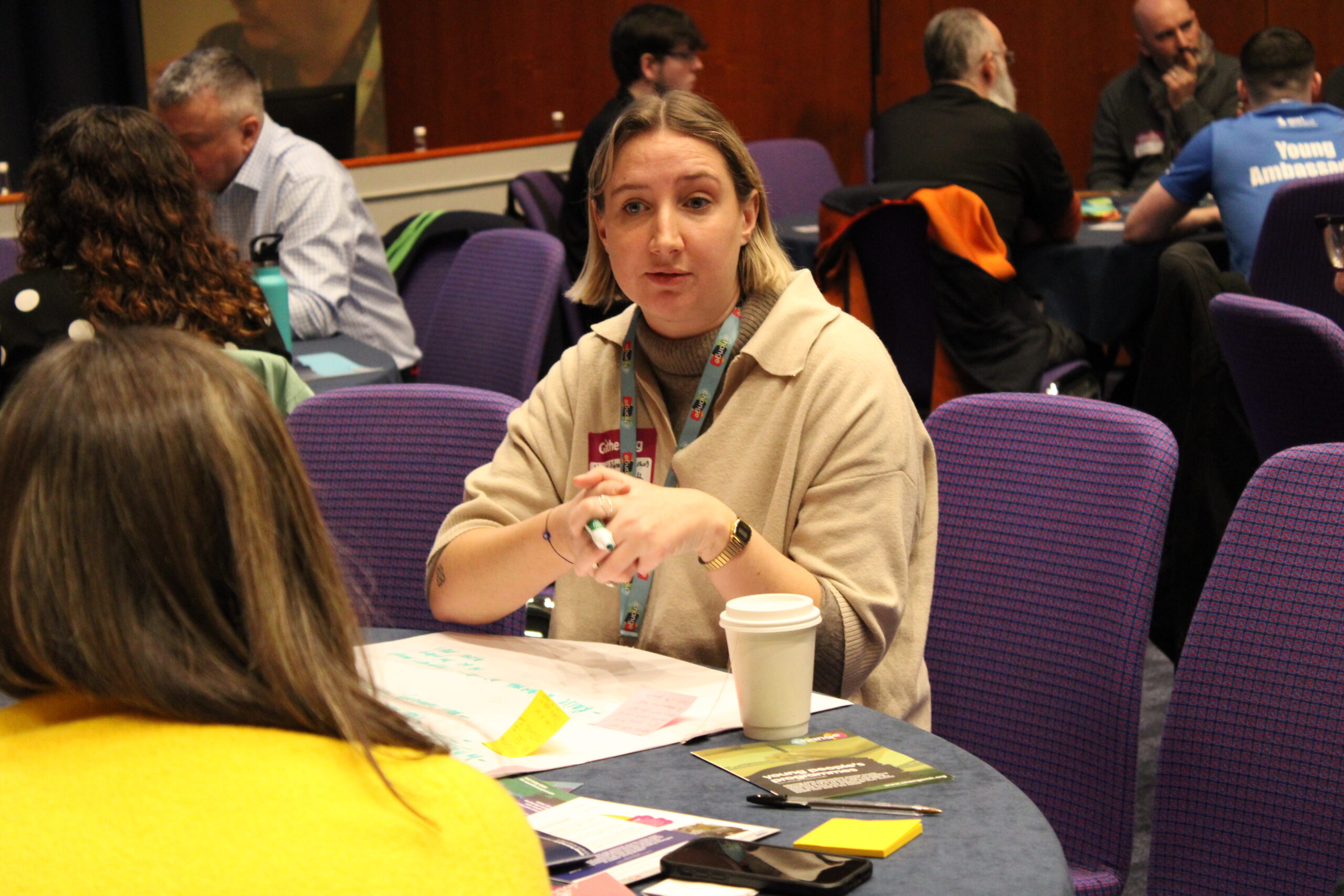 Women seating during university workshop