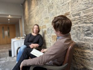 Talking therapies - two people during the therapy